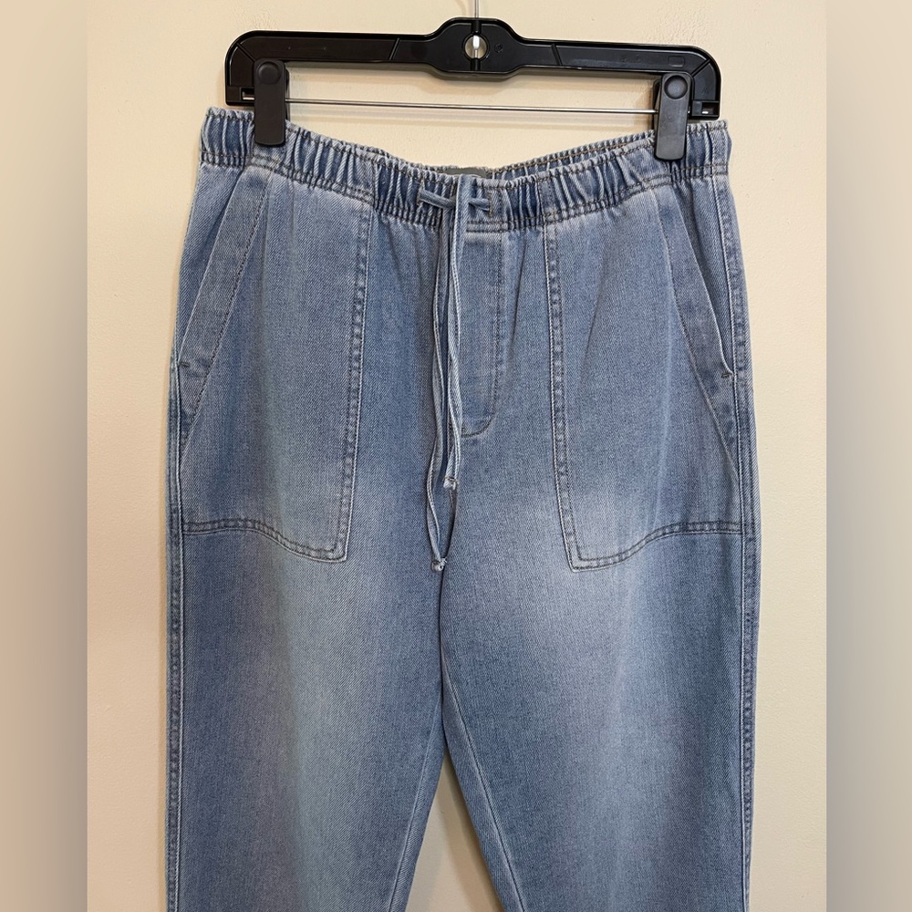 Berkley Jensen Women’s Joggers Denim High Rise Relaxed Pull On Pant Sz Medium - Picture 11 of 17